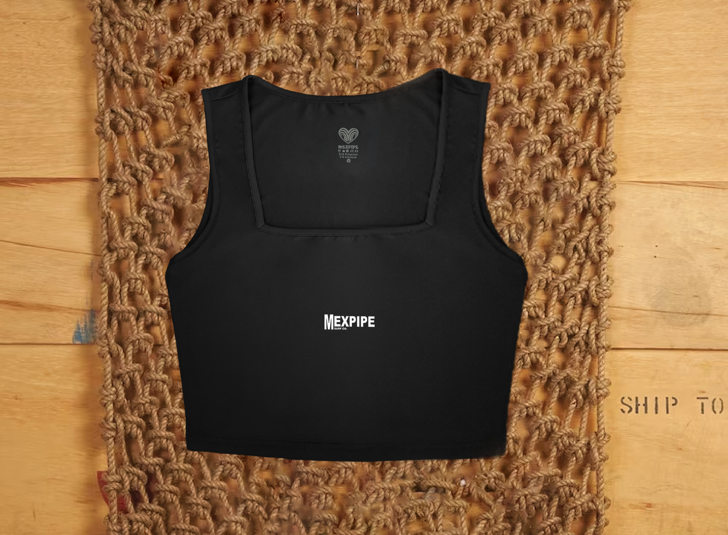 Top Cuello Cuadrado Clasico