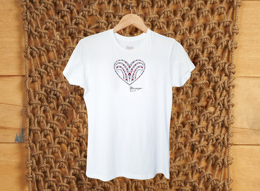 Corazón de flores Dama